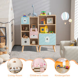 NNECW 3-Tier Kids Wooden Bookshelf for Kids Room & Playing Room