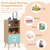 NNECW 3-Tier Kids Wooden Bookshelf for Kids Room & Playing Room