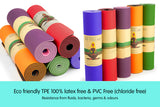 NNEDPE Powertrain Eco Friendly TPE Yoga Exercise Mat - Dark Purple