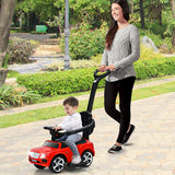 NNECW Licensed Bentley Kids Ride On Push Car with Canopy-Red