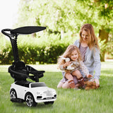 NNECW Licensed Bentley Kids Ride On Push Car with Canopy-White