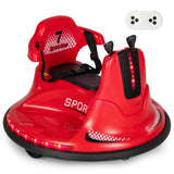 NNECW Electric Bumper Car with Built-in Music for Kids-Red