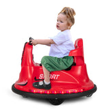 NNECW Electric Bumper Car with Built-in Music for Kids-Red