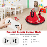 NNECW Electric Bumper Car with Built-in Music for Kids-Red