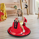 NNECW Electric Bumper Car with Built-in Music for Kids-Red