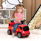 NNECW Kids Ride on Push Fire Engine Truck with Bubble Function for 18-36 Months