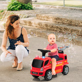 NNECW Kids Ride on Push Fire Engine Truck with Bubble Function for 18-36 Months