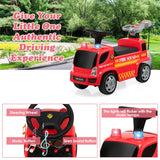 NNECW Kids Ride on Push Fire Engine Truck with Bubble Function for 18-36 Months