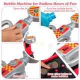 NNECW Kids Ride on Push Fire Engine Truck with Bubble Function for 18-36 Months