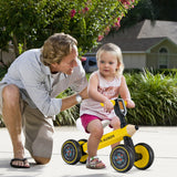 NNECW Baby Balance Bike with 4 Silent EVA Wheels for 10-24 Months Old