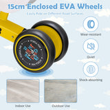 NNECW Baby Balance Bike with 4 Silent EVA Wheels for 10-24 Months Old
