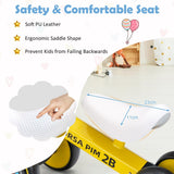NNECW Baby Balance Bike with 4 Silent EVA Wheels for 10-24 Months Old