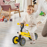 NNECW Baby Balance Bike with 4 Silent EVA Wheels for 10-24 Months Old