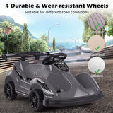 NNECW Kids Electric Go Kart with Remote Control for 3+ Years Old-Black