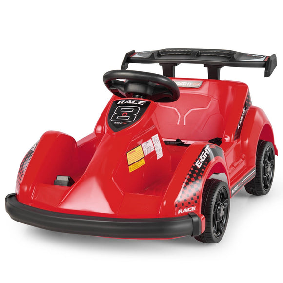 NNECW Kids Electric Go Kart with Remote Control for 3+ Years Old-Red