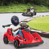NNECW Kids Electric Go Kart with Remote Control for 3+ Years Old-Red