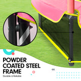 NNEDPE Kahuna Mini 4.5ft Trampoline Blue Pink