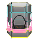 NNEDPE Kahuna Mini 4.5 ft Trampoline Green Pink