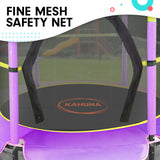 NNEDPE Kahuna Mini 4.5 ft Trampoline Yellow Purple