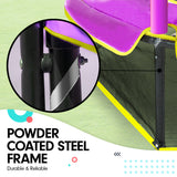 NNEDPE Kahuna Mini 4.5 ft Trampoline Yellow Purple