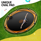 NNEDPE Kahuna Trampoline 8 ft x 14ft Oval Outdoor - Orange