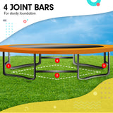 NNEDPE Kahuna Trampoline 8 ft x 14ft Oval Outdoor - Orange