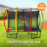 NNEDPE Kahuna Trampoline 6 ft x 9 ft Rectangular Outdoor - Rainbow