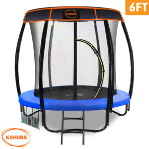 NNEDPE Kahuna Trampoline 6ft with Roof - Blue