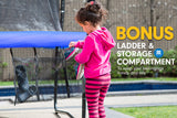 NNEDPE Kahuna Trampoline 14 ft with Roof - Blue