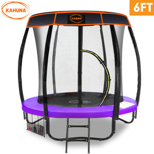 NNEDPE Kahuna Trampoline 6ft with  Roof Cover - Purple