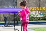 NNEDPE Kahuna Classic 6ft Trampoline with Basketball Set - Purple