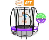 NNEDPE Kahuna Classic 6ft Trampoline Reversible Pad Purple Green