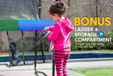 NNEDPE Kahuna 6 ft Trampoline with Rainbow Safety Pad
