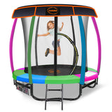 NNEDPE Kahuna Trampoline 6ft with  Roof - Rainbow