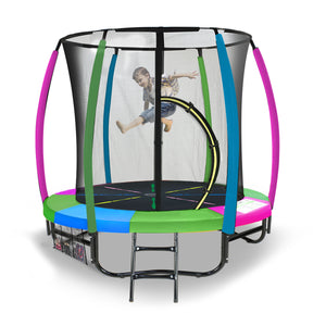 NNEDPE Kahuna 6 ft Trampoline with Rainbow Safety Pad