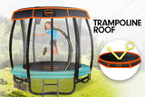 NNEDPE Kahuna Trampoline 8 ft with Roof - Green