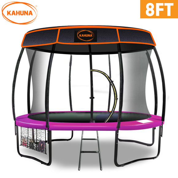 NNEDPE Kahuna Trampoline 8 ft with Roof - Pink