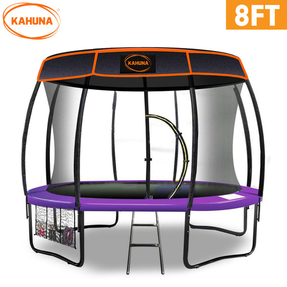 NNEDPE Kahuna Trampoline 8 ft with  Roof- Purple