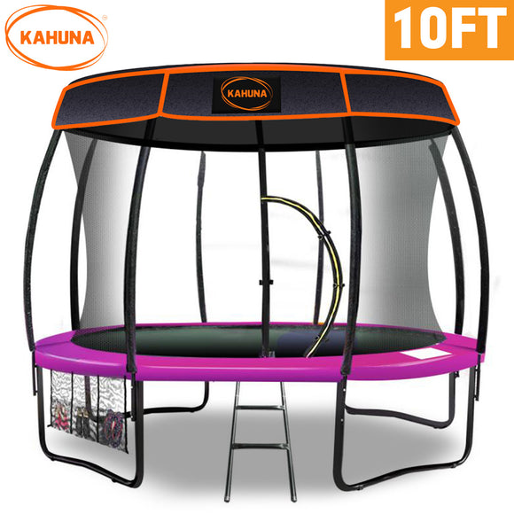 NNEDPE Kahuna Trampoline 10 ft with  Roof - Pink