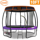 NNEDPE Kahuna Trampoline 10 ft with  Roof - Purple