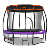 NNEDPE Trampoline 16 ft Kahuna with Roof - Orange Blue