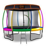 NNEDPE Kahuna Trampoline 10 ft with  Roof - Rainbow
