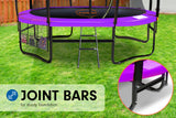 NNEDPE Kahuna 6ft Trampoline Reversible Pad Purple Green Basketball Set