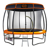 NNEDPE Kahuna Trampoline 12 ft with  Roof-Orange