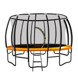 NNEDPE Trampoline Kahuna 12 ft Round Outdoor Kids with Safety Enclosure Net