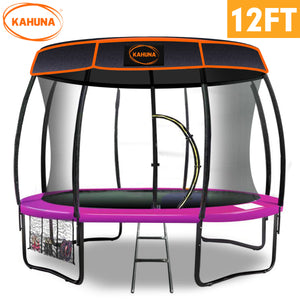 NNEDPE Kahuna Trampoline 12 ft with  Roof-Pink