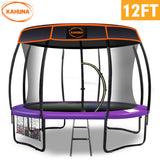 NNEDPE Kahuna Trampoline 12 ft with  Roof-Purple