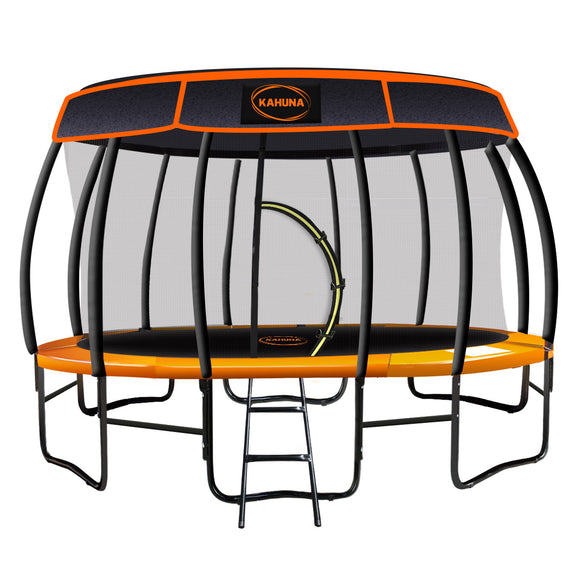 NNEDPE Trampoline 16 ft Kahuna with  Roof - Orange