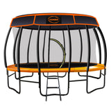 NNEDPE Kahuna Trampoline 14 ft with  Roof- orange