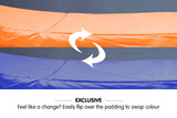 NNEDPE Reversible Replacement Trampoline Spring Safety Pad - Orange/Blue